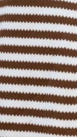 Romi Shirt and Shorts Set - Brown Stripe