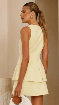 Rylie Mini Skirt - Lemon