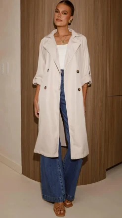 Rylie Trench Coat - Sand