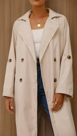 Rylie Trench Coat - Sand