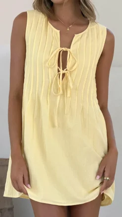 Sahara Mini Dress - Yellow (Petite)
