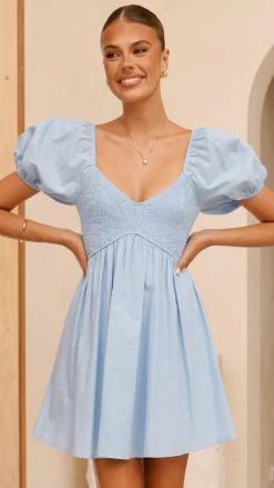 Sahirah Mini Dress - Blue