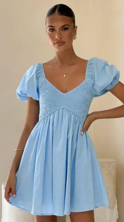 Sahirah Mini Dress - Blue