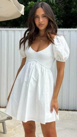 Sahirah Mini Dress - White