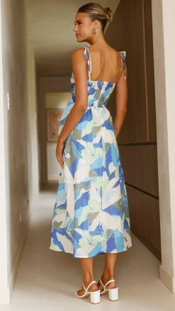 Saila Maxi Dress - Blue Print