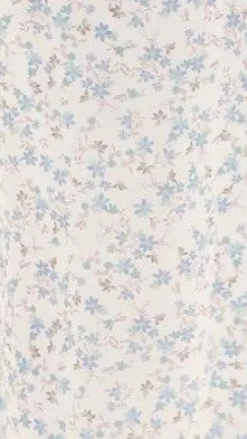 Salas Halter Maxi Dress - White / Blue Floral