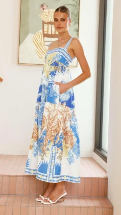 Saleema Maxi Dress - Blue Doll