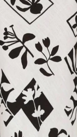 Samaya Maxi Dress - Black/White Print