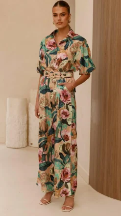 Sammy Button Down Shirt - Mocha Rose