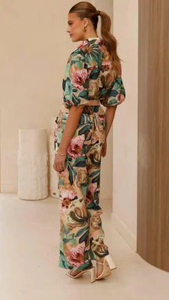 Sammy Button Down Shirt - Mocha Rose