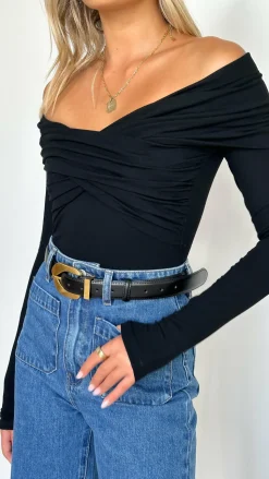 Sandrine Bodysuit - Black