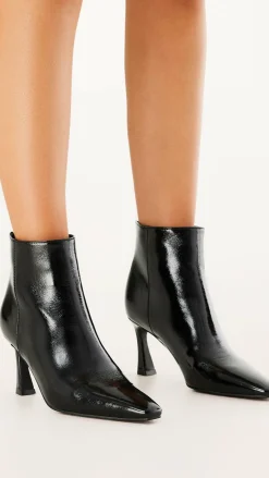 Scotty Boots - Black Crinkle Patent