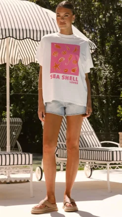 Seashell Lover Tee - White