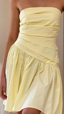 Selena Mini Dress - Yellow