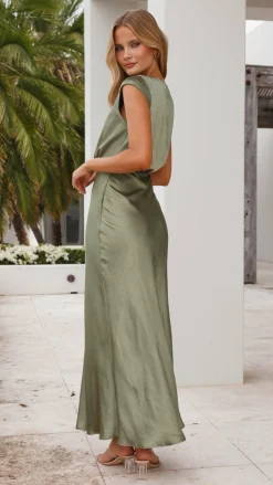 Selma Maxi Dress - Olive