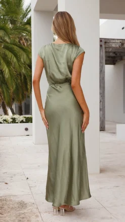 Selma Maxi Dress - Olive