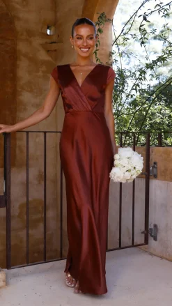 Selma Maxi Dress - Rust
