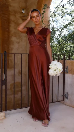 Selma Maxi Dress - Rust