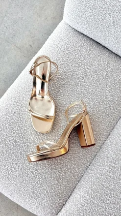 Shiloh Heel - Gold Metallic