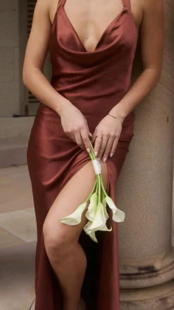 Sian Maxi Dress - Rust