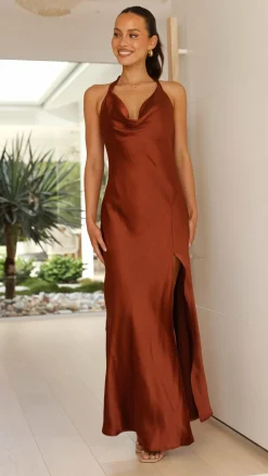 Sian Maxi Dress - Rust