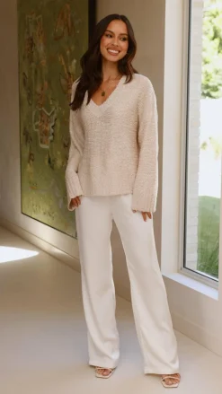 Silas Knit Top - Beige