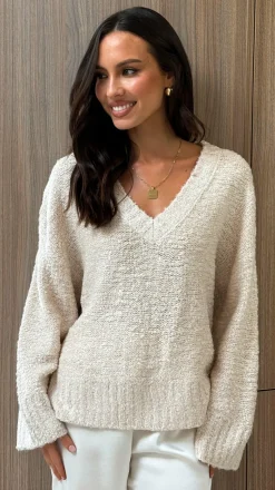 Silas Knit Top - Beige