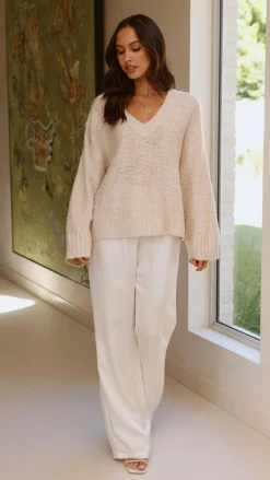 Silas Knit Top - Beige