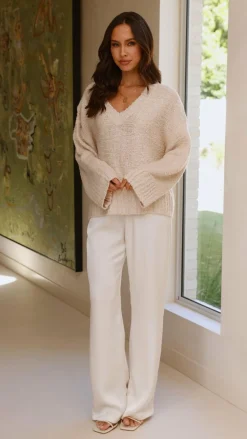 Silas Knit Top - Beige