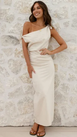 Simone Maxi Dress - Beige