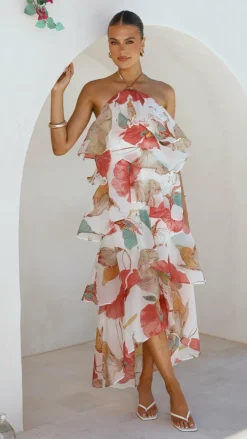 Soho Maxi Dress - Blush Lotus