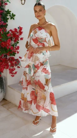 Soho Maxi Dress - Blush Lotus