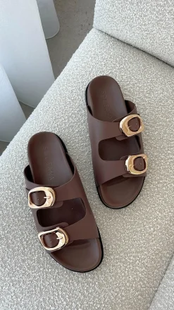 Sol Sana San Jose Footbed - Cocoa / Gold