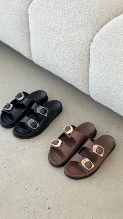 Sol Sana San Jose Footbed - Black / Silver