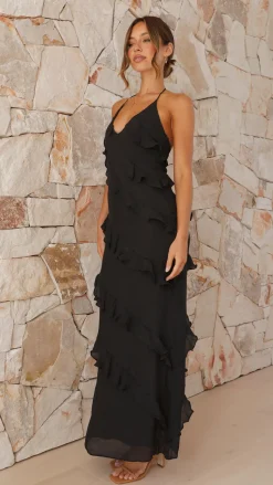 Sophia Maxi Dress - Black