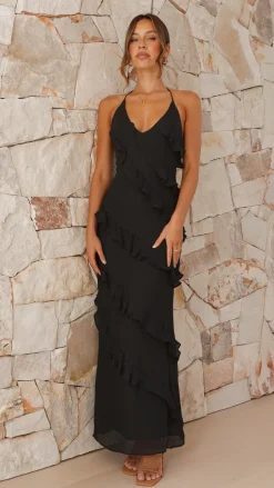 Sophia Maxi Dress - Black