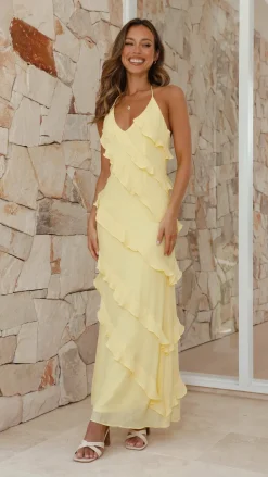 Sophia Maxi Dress - Lemon