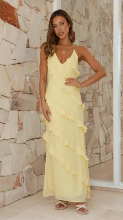 Sophia Maxi Dress - Lemon