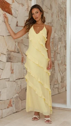 Sophia Maxi Dress - Lemon