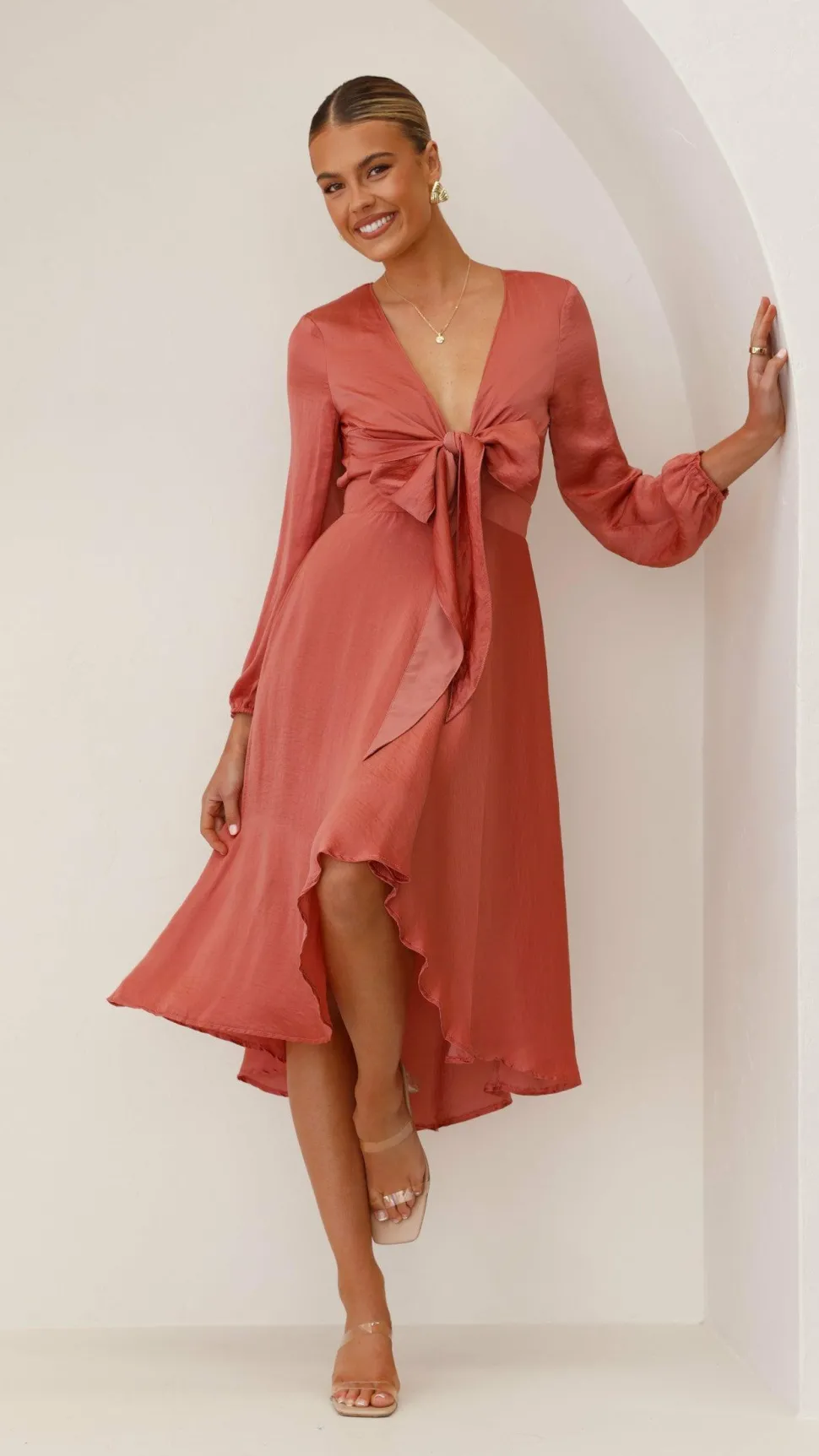 Starry Nights Dress - Baked Rose