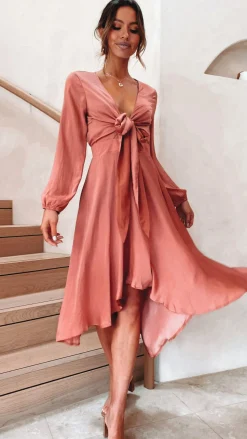 Starry Nights Dress - Baked Rose