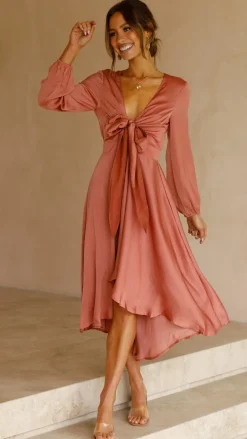 Starry Nights Dress - Baked Rose