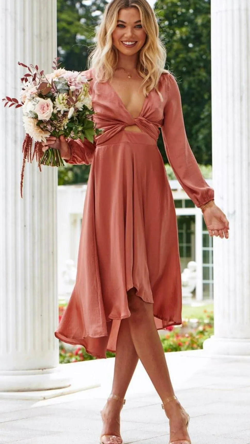 Starry Nights Dress - Baked Rose