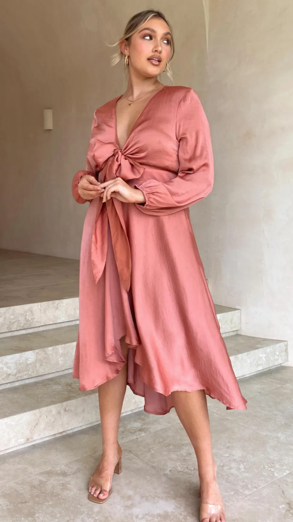 Starry Nights Dress - Baked Rose