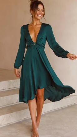 Starry Nights Dress - Emerald
