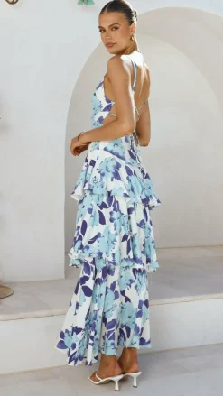 Stasie Maxi Dress - Blue Floral