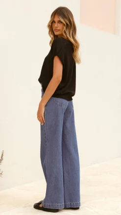 Stelaria Knit Top - Black