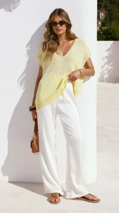 Stelaria Knit Top - Yellow