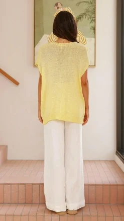 Stelaria Knit Top - Yellow