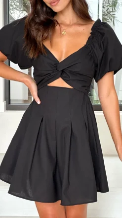 Stelle Mini Dress - Black